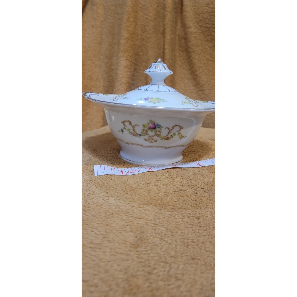 Vintage Celebrate Covered Sugar Bowl